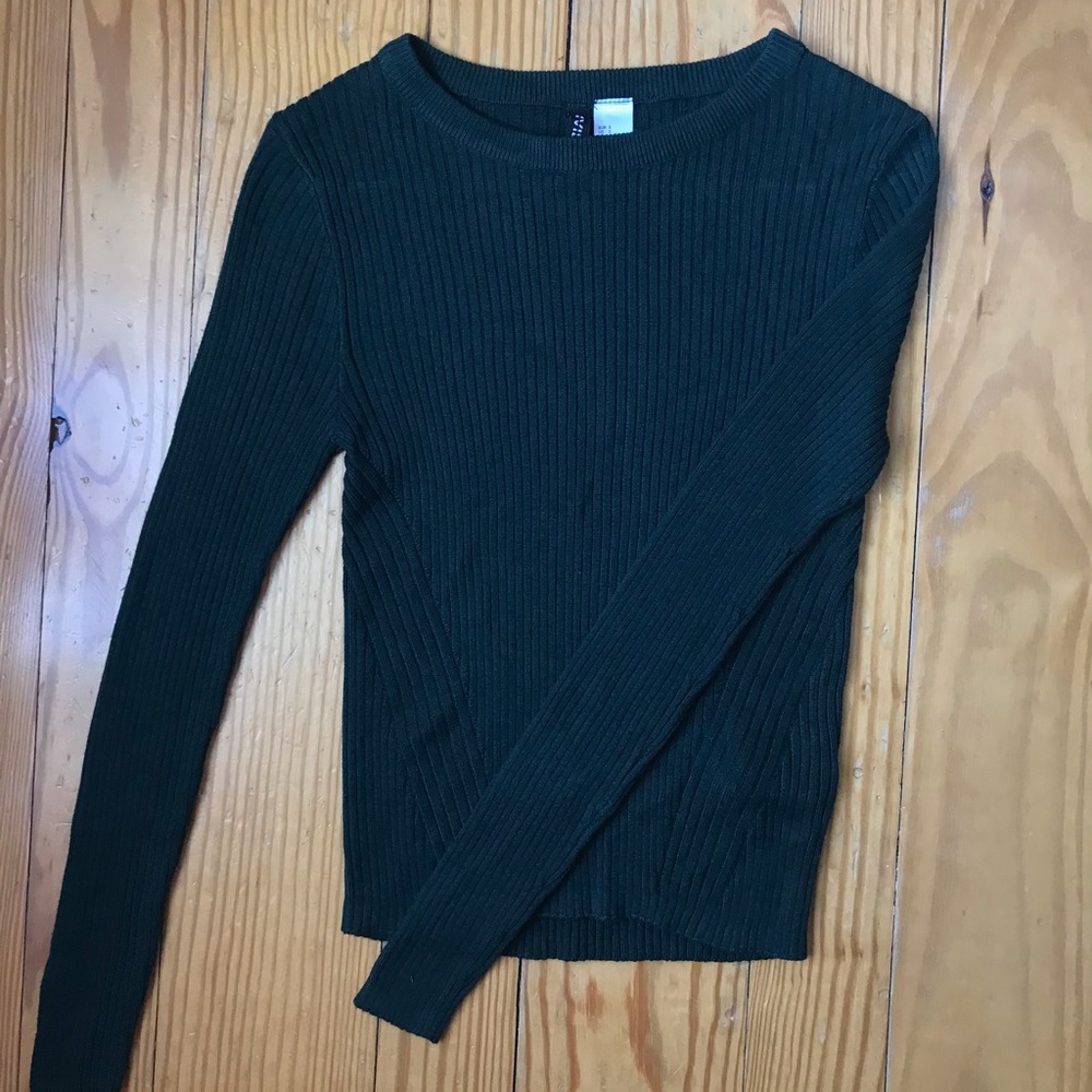 Green Ribbed Shirt - Picture 3 of 6